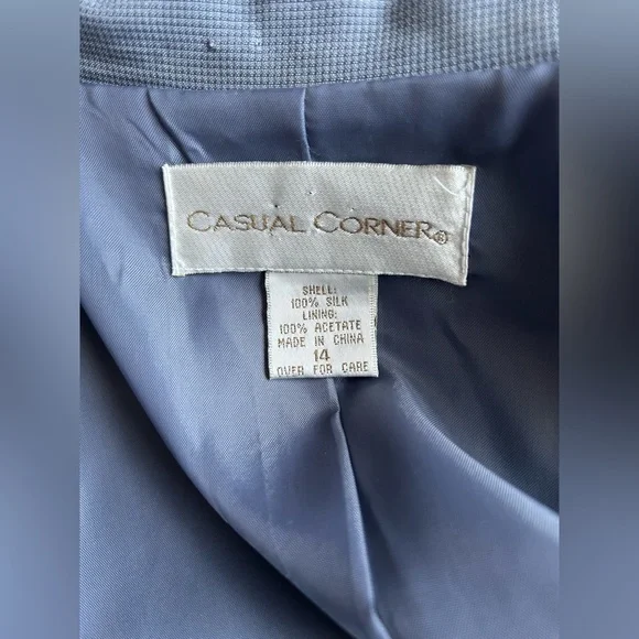 Casual Corner Silk Single Breasted Blazer & Sleeveless Maxi Dress - Picture 8 of 15